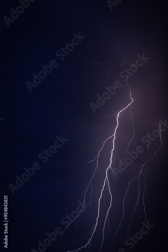 Lightning in a summer thunderstorm
