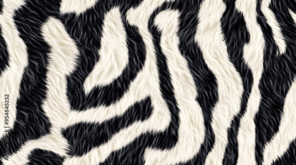 Realistic fur zebra seamless pattern Realistic fur zebra seamless pattern