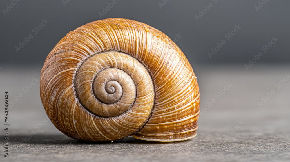 Macro of a snail shell surface with unique ridges and earthy tones Macro of a snail shell surface with unique ridges and earthy tones