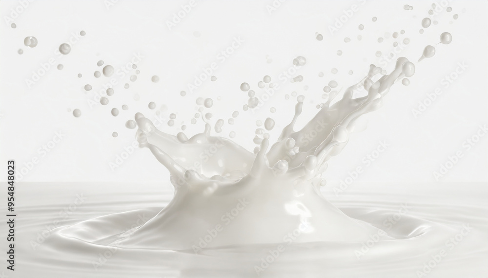 Pure Milk Splash, Creative Milk Explosion, Refreshing Milk Wave Pure Milk Splash, Creative Milk Explosion, Refreshing Milk Wave