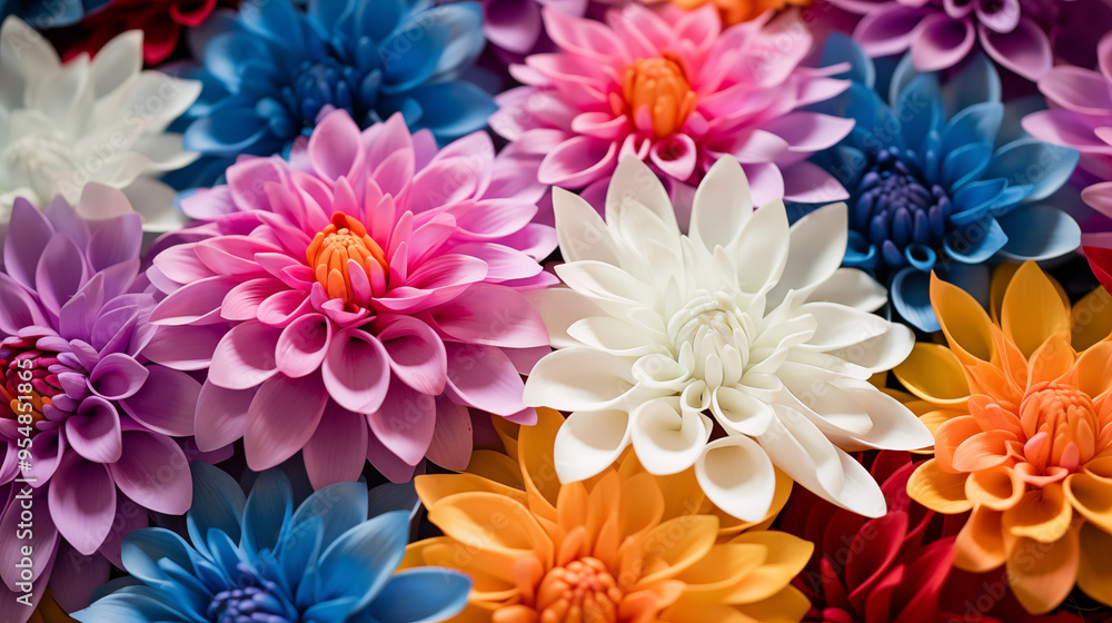 Floral finesse showcases the artistry of blooms. A beautiful bouquet of colorful flowers creates a vibrant, close-up view. Floral finesse showcases the artistry of blooms. A beautiful bouquet of colorful flowers creates a vibrant, close-up view.