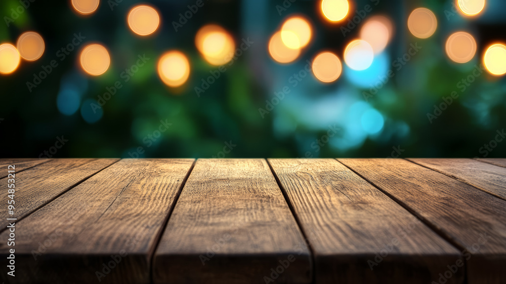 Wooden table with a soft pastel bokeh background gently blurred creating an inviting atmosphere Wooden table with a soft pastel bokeh background gently blurred creating an inviting atmosphere