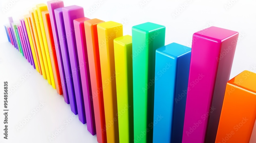 A 3D bar graph in vibrant colors on a white background, representing financial growth. The bars rise from left to right, indicating a positive trend. A 3D bar graph in vibrant colors on a white background, representing financial growth. The bars rise from left to right, indicating a positive trend.