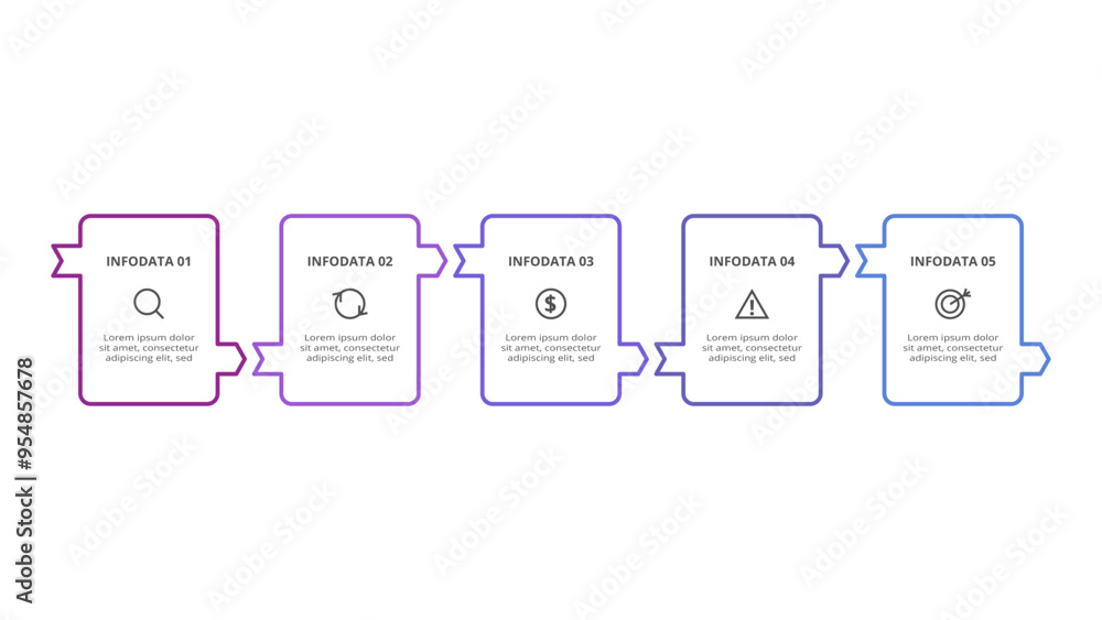 Line Infographics. Template for growth chart, graph, presentation, chart. Business startup lamp concept with 5 options, parts, steps, processes. Line Infographics. Template for growth chart, graph, presentation, chart. Business startup lamp concept with 5 options, parts, steps, processes.