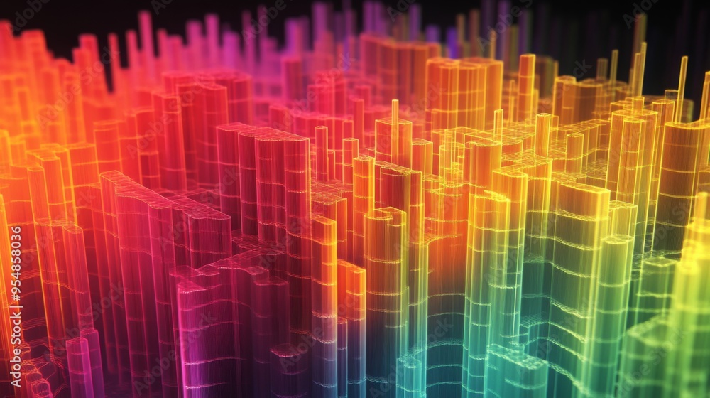 A 3D heat map with gradient colors - 1000 F 954858036 HGLqy5BnmFzTyX9irX30RoIBohdRd41n 