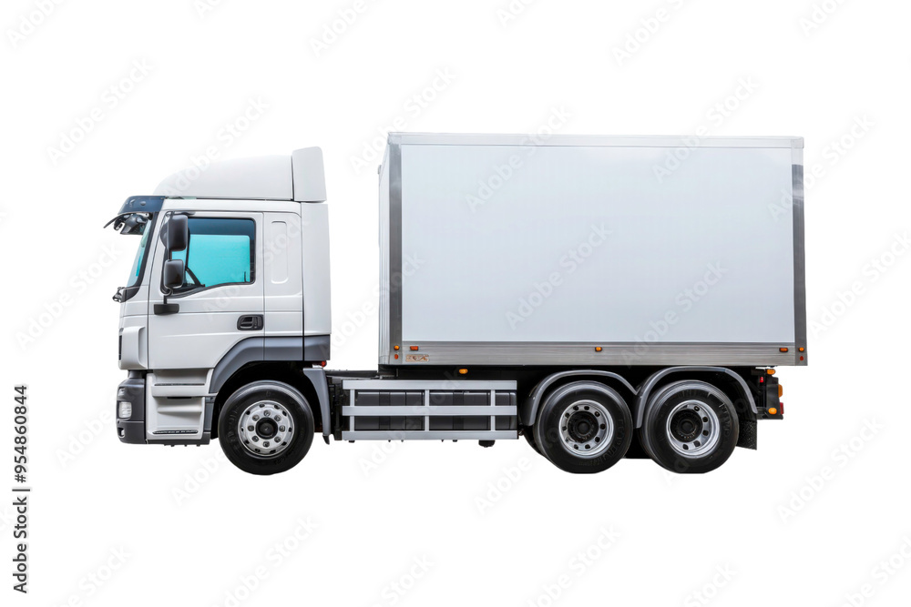 A cargo van for transportation services is isolated on a white background, suitable for mockups, advertising, logistics, and delivery concepts A cargo van for transportation services is isolated on a white background, suitable for mockups, advertising, logistics, and delivery concepts
