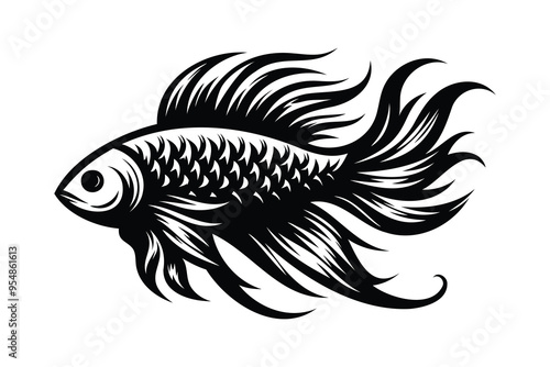 fish silhouette vector