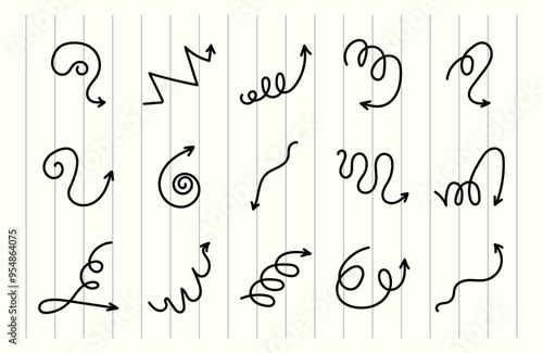 Hand Drawn Doodle Arrrow