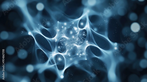 Wallpaper Mural Seamless particle loop with shimmering, star-like elements moving in a rhythmic flow, providing a visually appealing and balanced background for various themes Torontodigital.ca