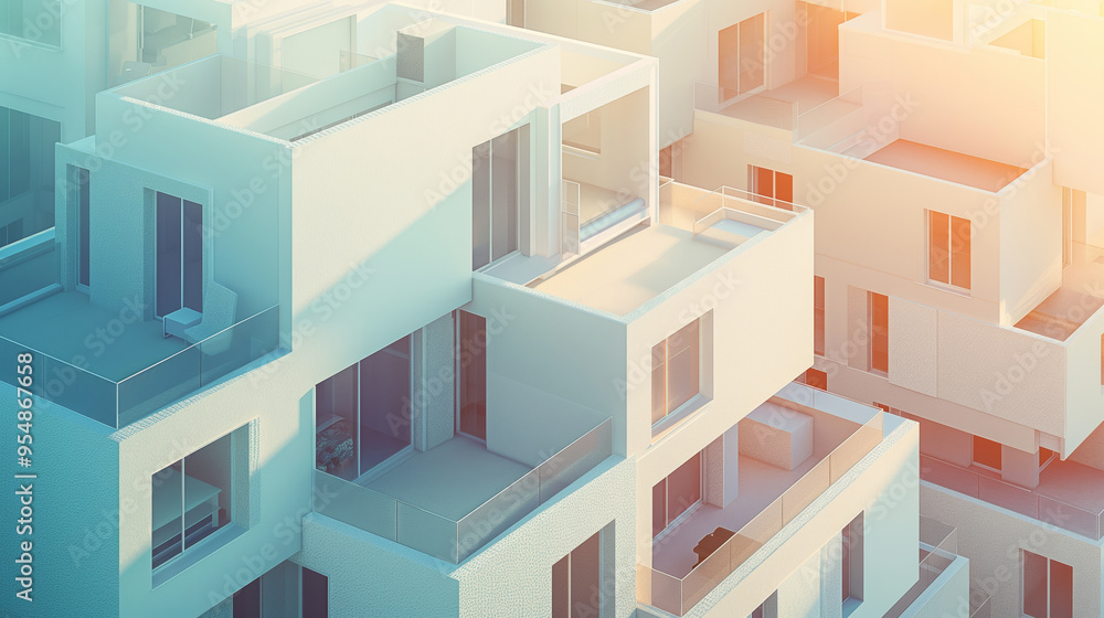 White modern architecture. Creative background with building perfect for real estate agent website. White modern architecture. Creative background with building perfect for real estate agent website.