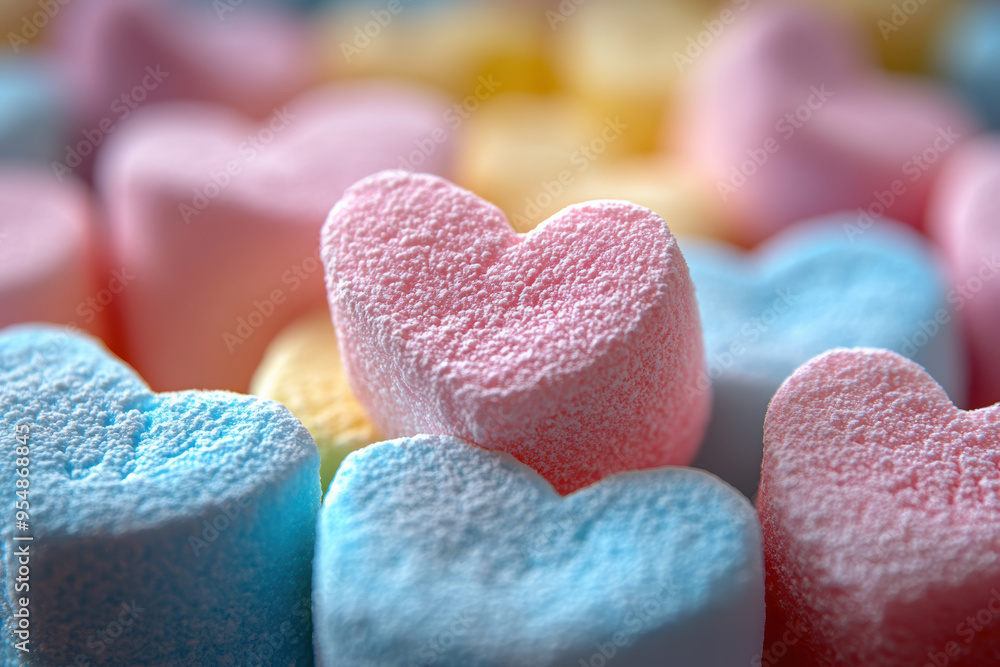Sweet Pastel Marshmallows Background Sweet Pastel Marshmallows Background