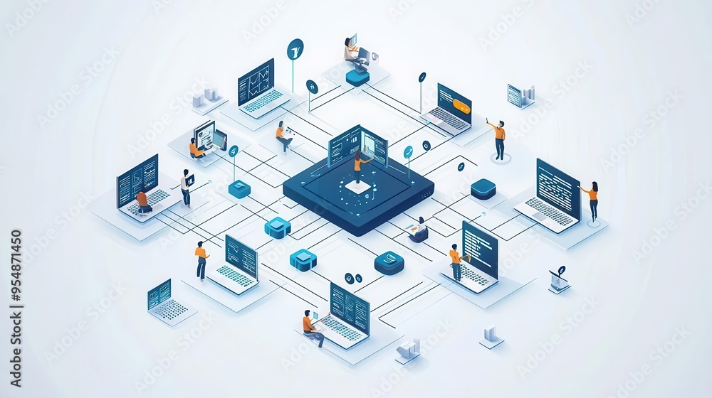 Online meetings in a digital environment, enhancing communication among remote teams using advanced software Online meetings in a digital environment, enhancing communication among remote teams using advanced software