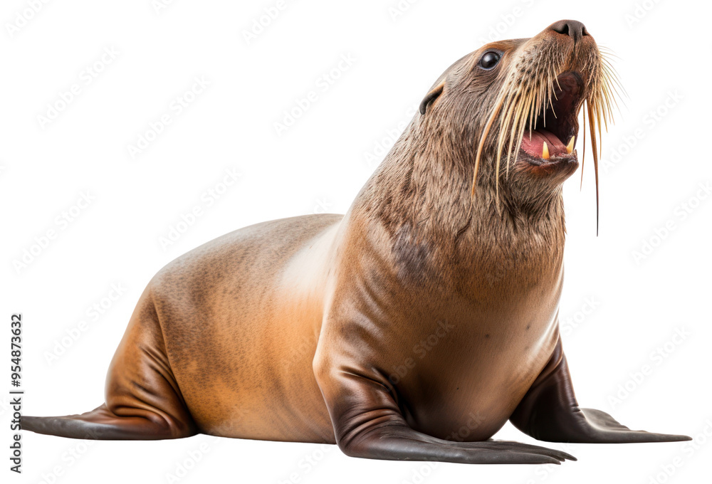 Naklejka premium PNG Sea lion animal mammal seal.