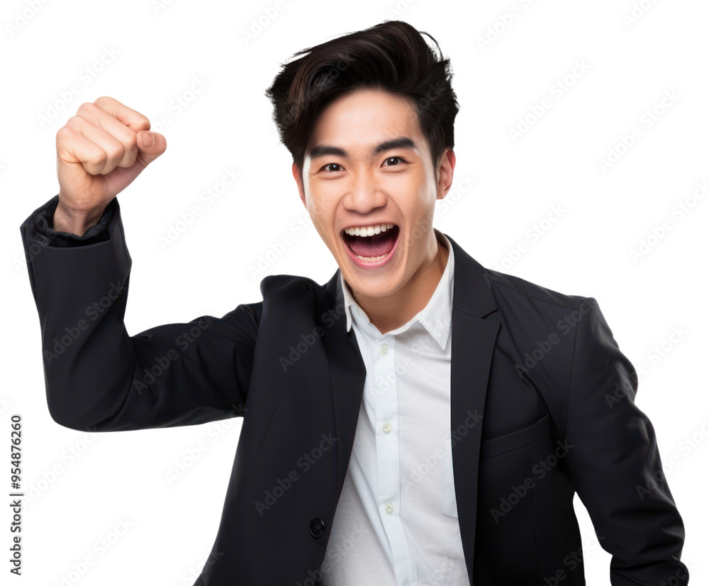 PNG Asian men winning laughing person adult. PNG Asian men winning laughing person adult.
