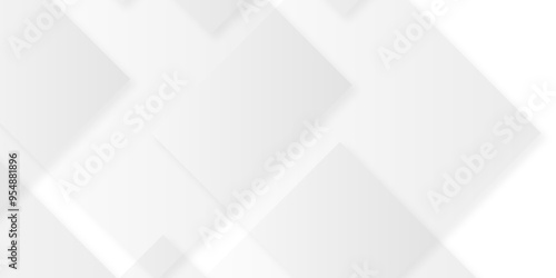 abstract modern geometric and creative concept with white boxes in white background. soft gray paper stripes as tiles formless volumetric pattern paper texture design. 3d rendering.