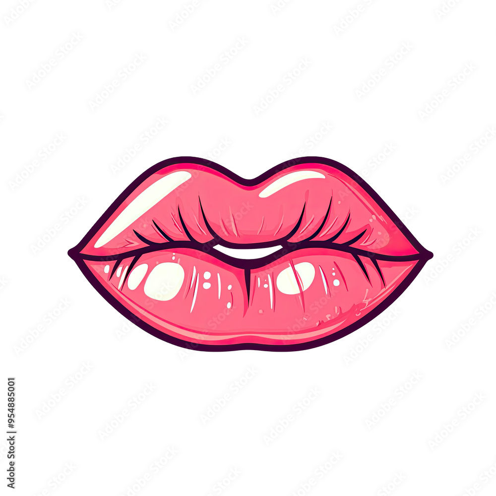 A stunning illustration of luscious pink lips, perfect for beauty and cosmetic themes, conveying elegance and allure. A stunning illustration of luscious pink lips, perfect for beauty and cosmetic themes, conveying elegance and allure.