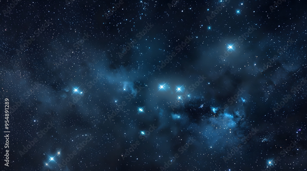 Obraz premium The constellation of Canis Minor featuring the star Procyon.
