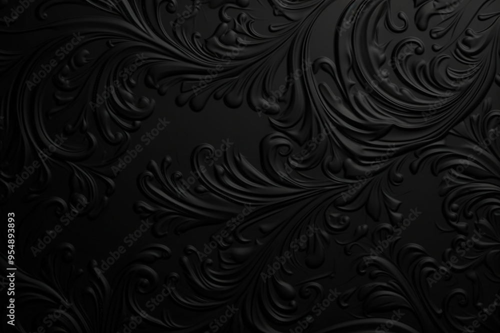 Black Floral Design Black Floral Design