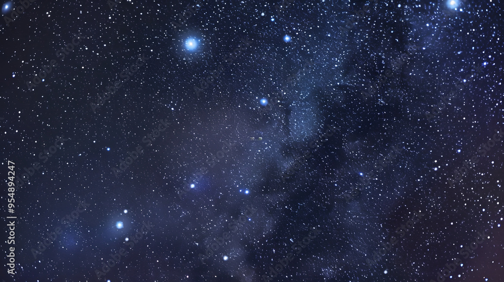 Obraz premium The constellation of Perseus amidst twinkling stars.