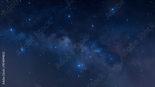 The constellation of Puppis sparkling in a clear night sky.