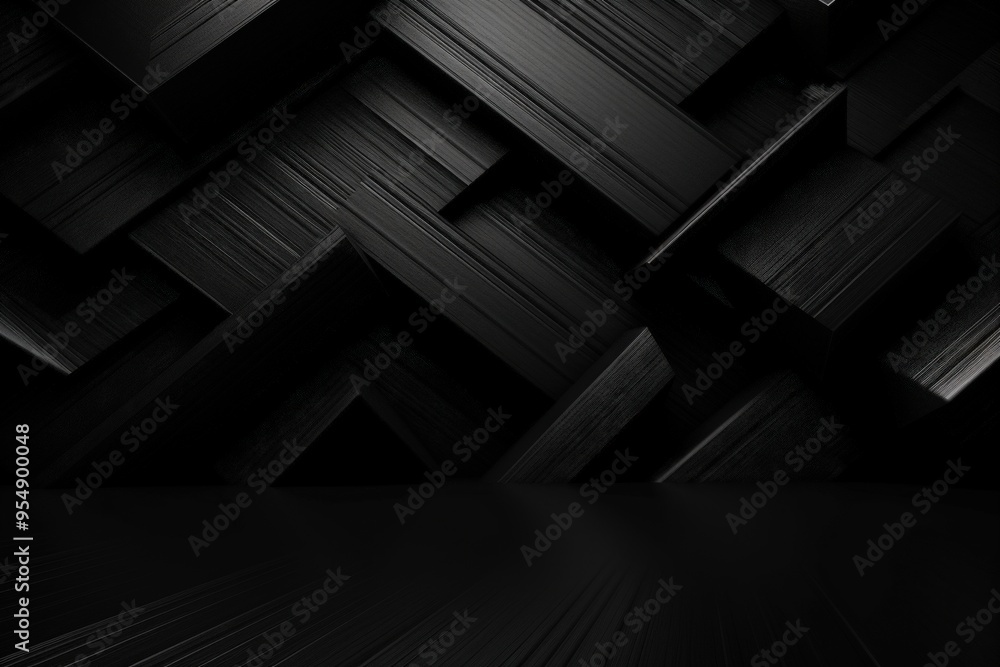Abstract Black Geometric Background Abstract Black Geometric Background