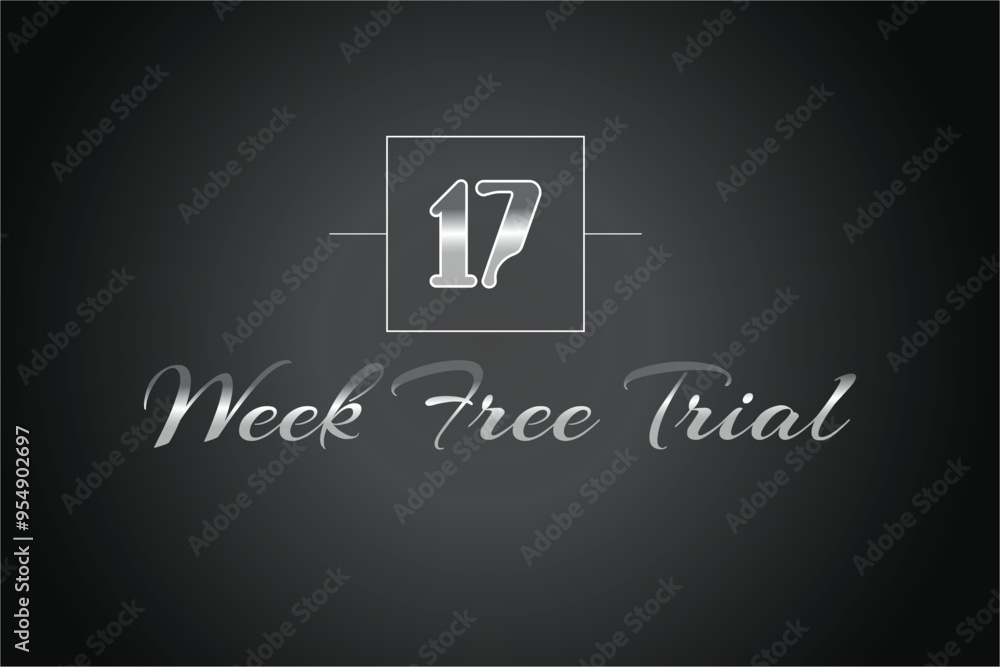 17 week free trial banner design. 17 weeks free banner background
17 week free trial banner design. 17 weeks free banner background