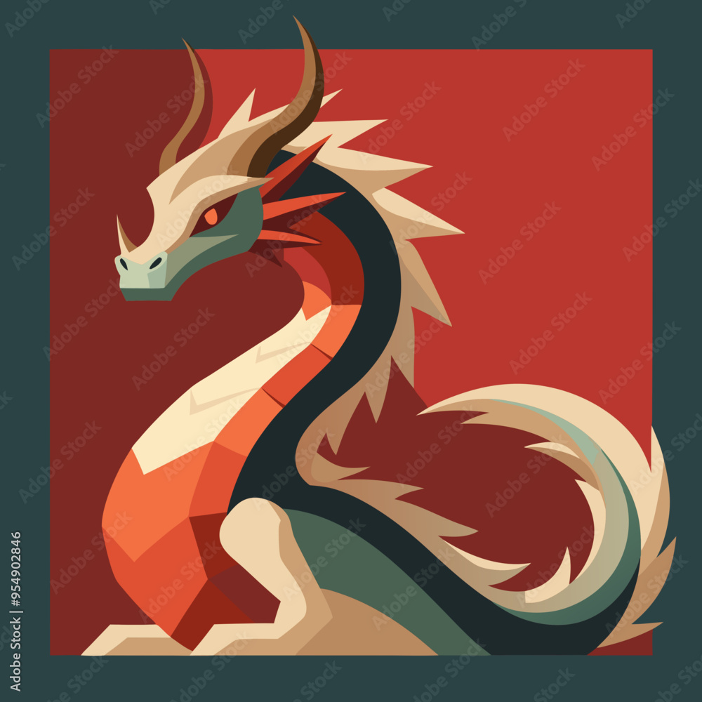 cartoon vector illustration of dragon cartoon vector illustration of dragon
