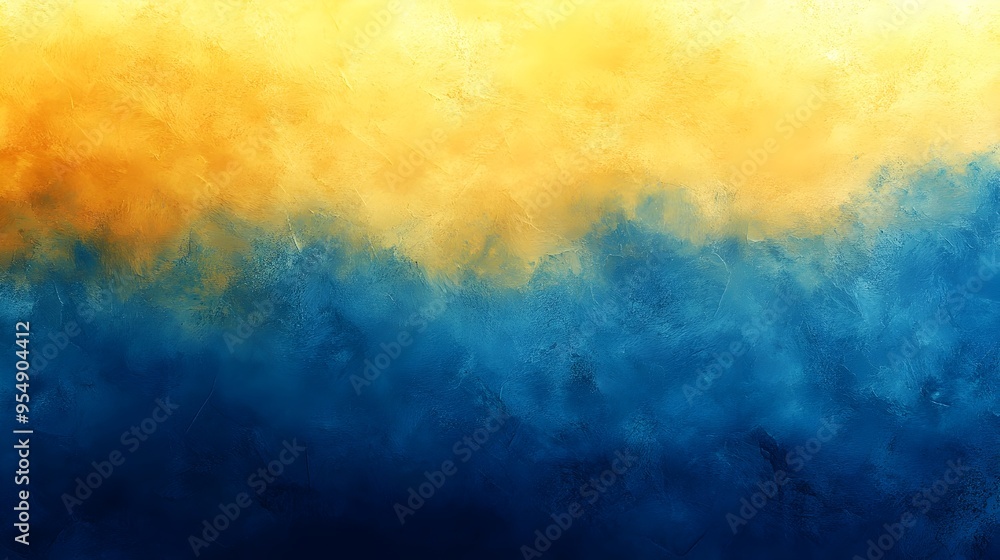 Harmonious Gradient of Cool Blues and Warm Yellows Creating a Balanced Soothing Atmosphere Harmonious Gradient of Cool Blues and Warm Yellows Creating a Balanced Soothing Atmosphere