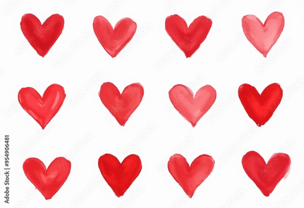 Vector Heart Illustrations: Red Heart Clipart for Valentine's Day, Wedding Invitations, and More 