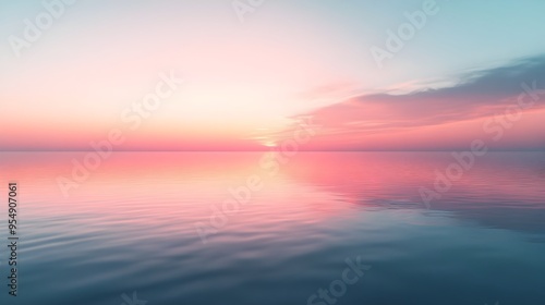 Soft Pastel Gradient Blending Seamlessly Across Frame With Calming Aesthetic