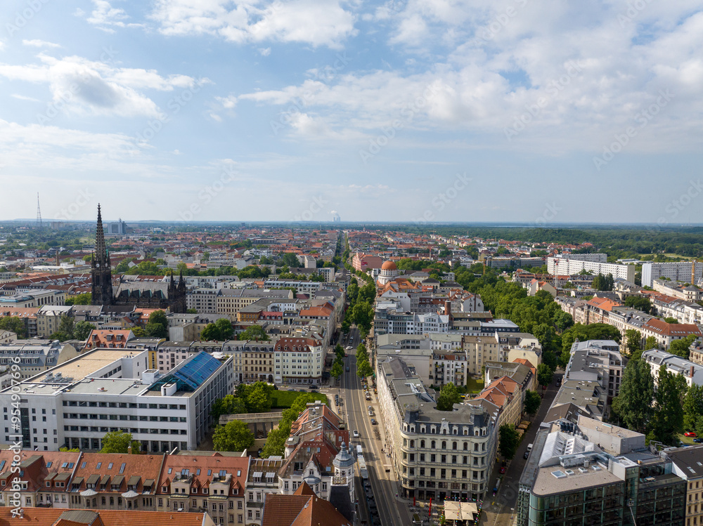 Fototapeta premium Leipzig district Südvorstadt