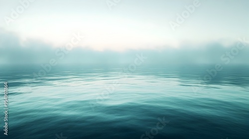 Tranquil Blue and Green Gradient Soothing Natural Harmony for Digital Wallpaper or Meditation