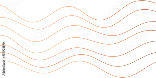 Artistic Exploration of Fluid Waves and Curves in an Abstract Vector Line and Stroke Composition 