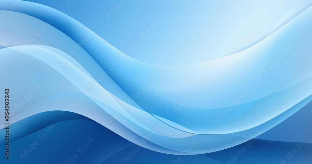 A smooth gradient of blue waves creating a calming and modern abstract background. A smooth gradient of blue waves creating a calming and modern abstract background.