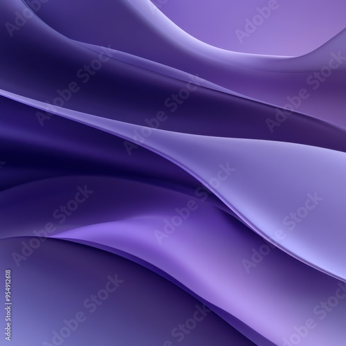 Abstract Purple and Lavender Swirls Background - Minimalist Modern Design.