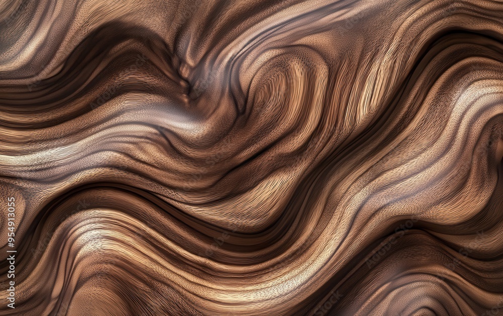 Abstract Wavy Brown Wooden Texture Background. Abstract Wavy Brown Wooden Texture Background.