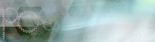 industrie fertigung produktion wirtschaft zahnrad grafik verlauf team technik banner