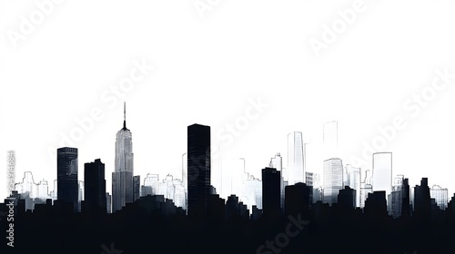 City Skyline Sketch.