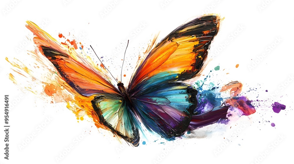 Abstract Butterfly Painting. Abstract Butterfly Painting.