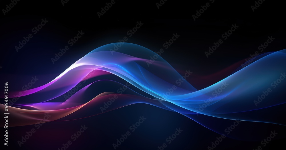 A vibrant, abstract wave design featuring smooth gradients of blue, purple, and pink on a dark background. A vibrant, abstract wave design featuring smooth gradients of blue, purple, and pink on a dark background.