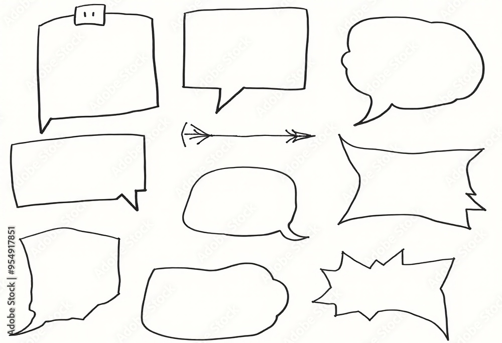 Customizable Arrow and Speech Bubble Clipart: Perfect for Infographics, Diagrams, and Illustrations Customizable Arrow and Speech Bubble Clipart: Perfect for Infographics, Diagrams, and Illustrations