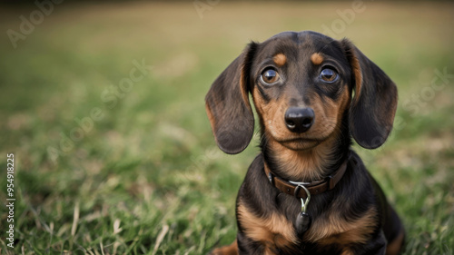 portrait of a dachshund