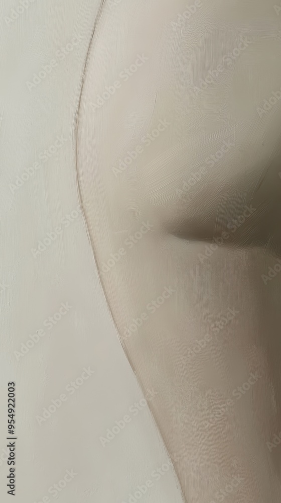 A gracefully shaped hip is positioned against a soft backdrop, emphasizing the beauty of the human form in an artistic expression A gracefully shaped hip is positioned against a soft backdrop, emphasizing the beauty of the human form in an artistic expression