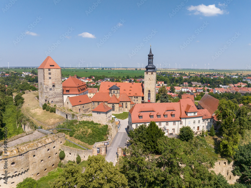 Querfurt Castle at the golden hour in Germany Querfurt Castle at the golden hour in Germany