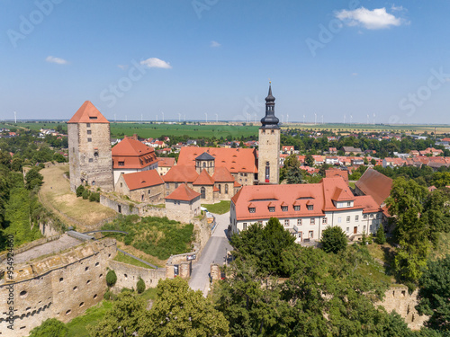 Querfurt Castle at the golden hour in Germany