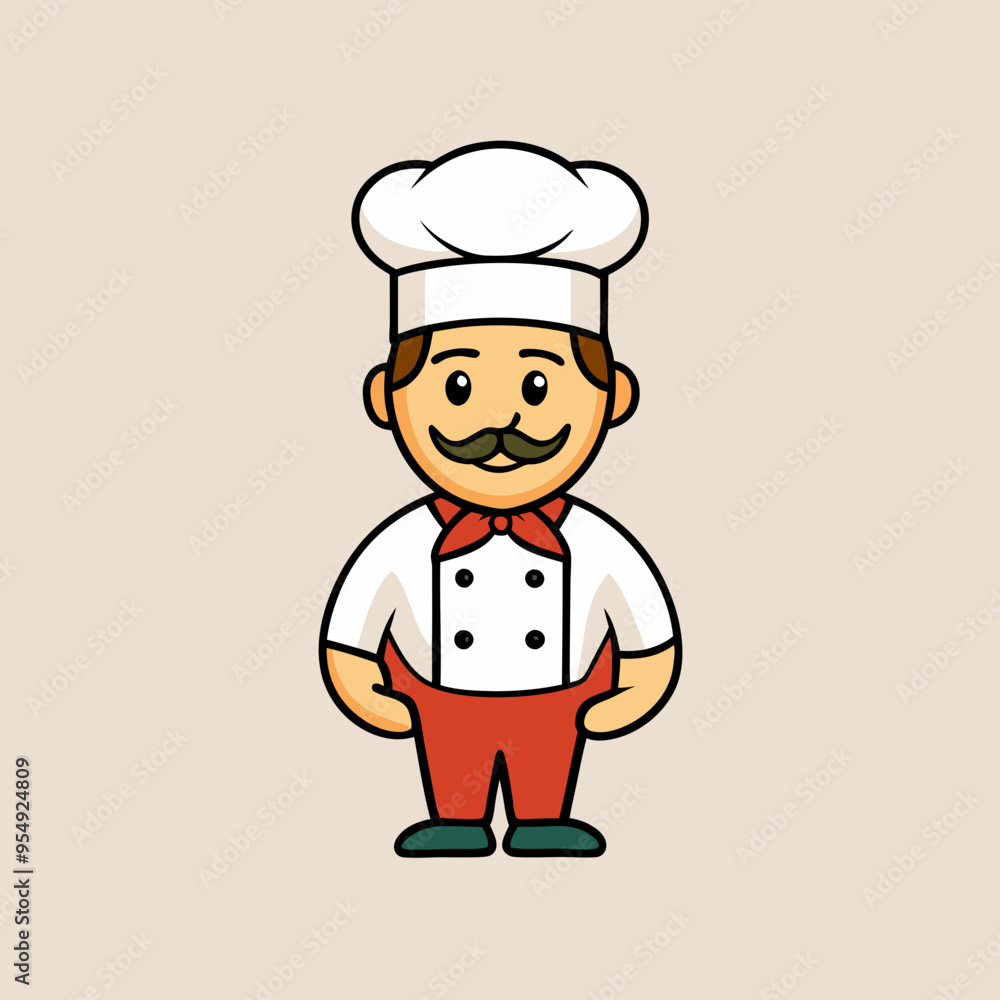 vector illustration of chef cook vector illustration of chef cook
