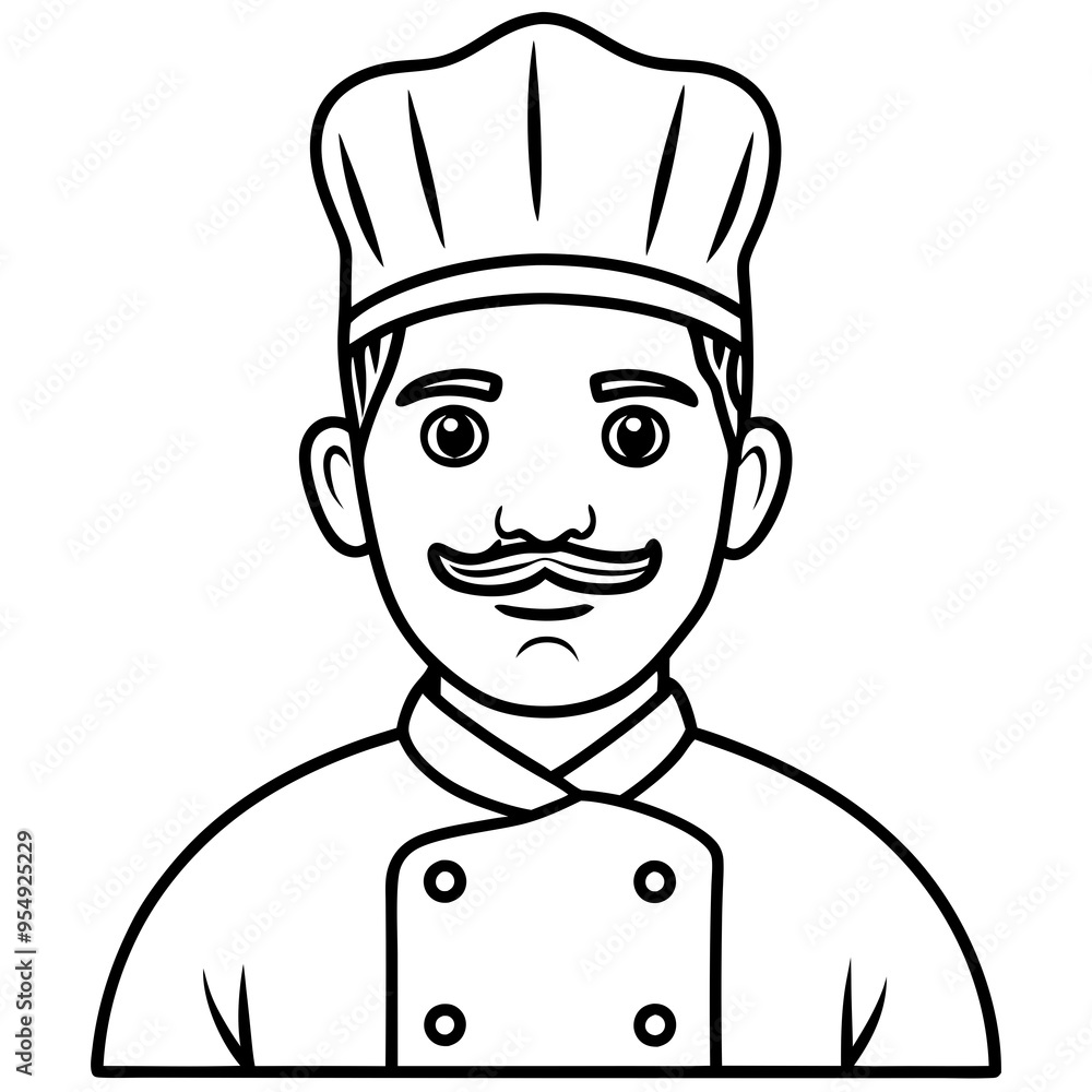vector illustration of chef cook vector illustration of chef cook