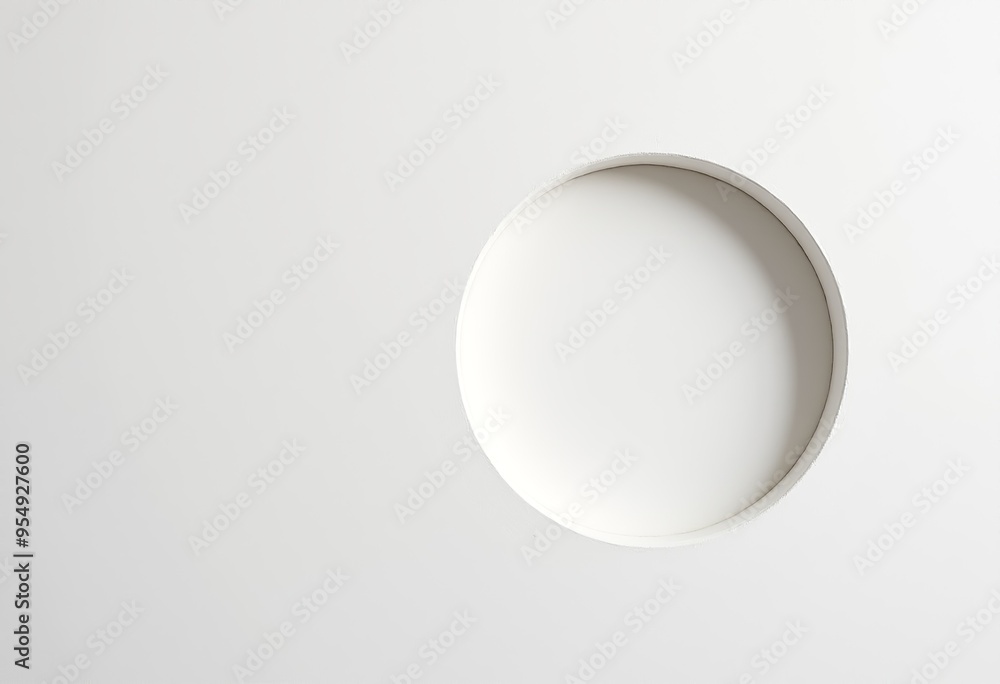 Minimalist Wall Decor: White Wall with Hole, Abstract Art, Interior Design, Blank Canvas, Modern Home Minimalist Wall Decor: White Wall with Hole, Abstract Art, Interior Design, Blank Canvas, Modern Home