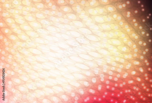 Light Pink, Yellow vector background with spots.