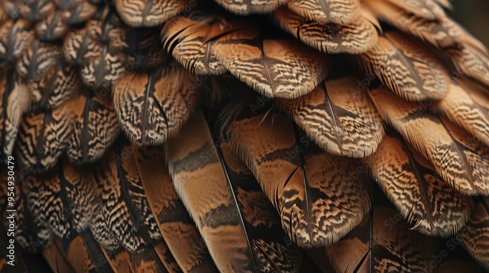 Owl feather pattern wallpaper Owl feather pattern wallpaper